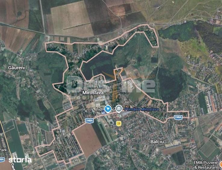 Teren de 930 mp, în Miroslava