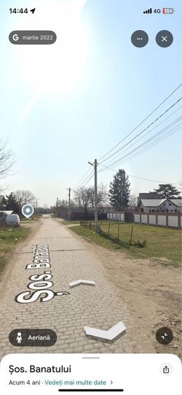 Teren de 1000 mp, în Exterior Vest