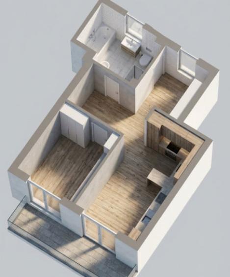 Apartament cu 2 camere decomandat în Florești — fotografia 1