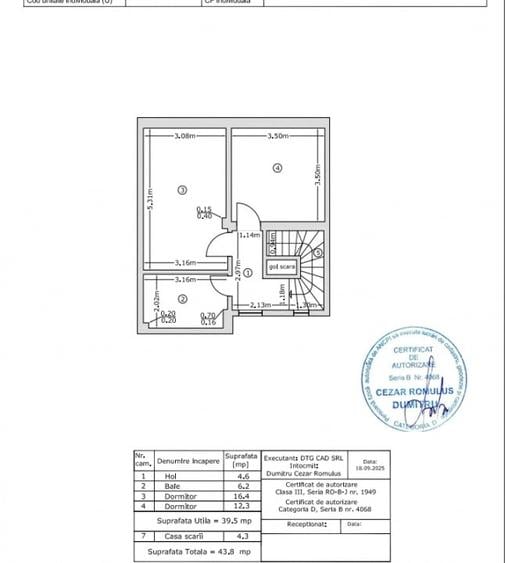 Duplex cu 5 camere cu Canalizare în Pipera
