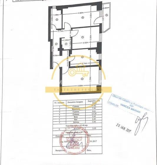 Apartament cu 3 camere decomandat, mobilat în Păcurari