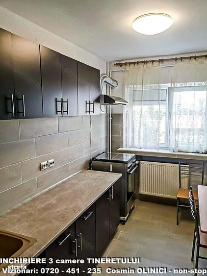Apartament cu 3 camere, mobilat în Văcăresti