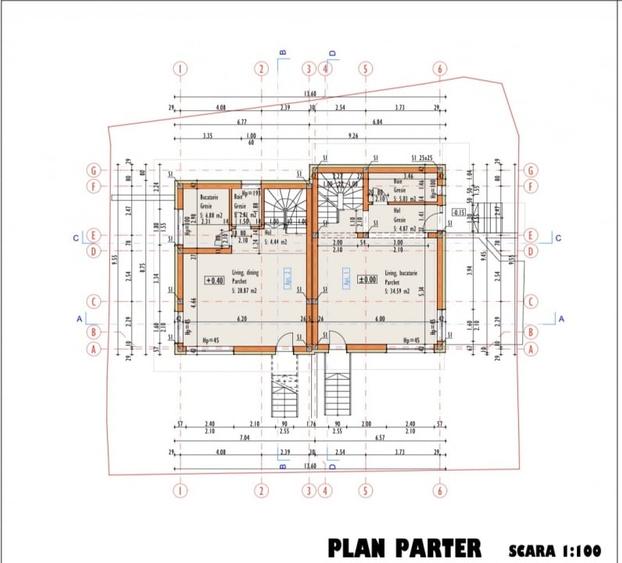 Duplex cu 6 camere cu Canalizare în Dâmbul Rotund