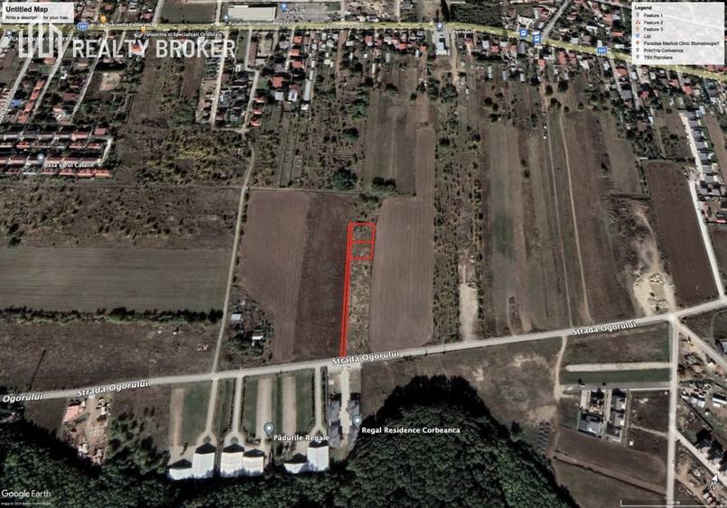 Teren Construcții intravilan de 600 mp, în Corbeanca