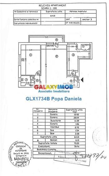 Apartament cu 2 camere semidecomandat în Mihai Bravu