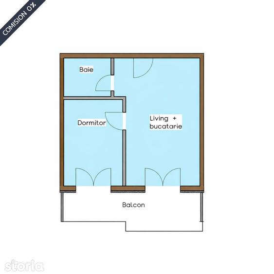 Apartament cu 2 camere în Nord