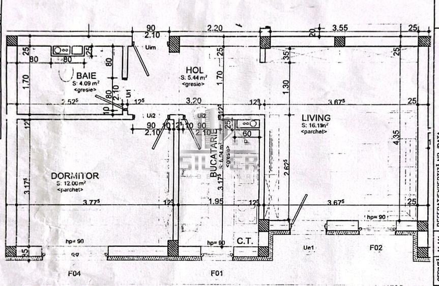 Apartament cu 2 camere dec./44m/parcare/zona ultracentrala. - 2