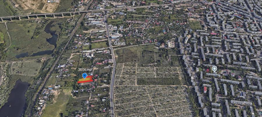 Teren Construcții intravilan de 3674 mp, în Vest