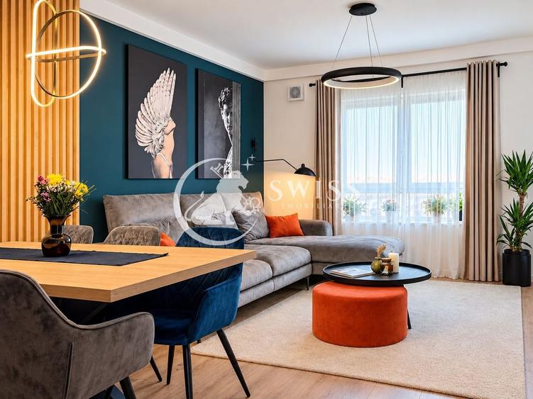 Apartament cu 2 camere semidecomandat, mobilat în Bună Ziua