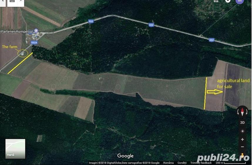 Vand teren padurea Bucovat - 9 km de Craiova - cu deschidere de 350m la drum judetean - 7