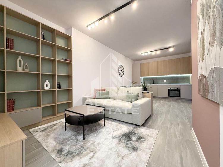 Apartament cu 2 camere semidecomandat, mobilat în Torontalului