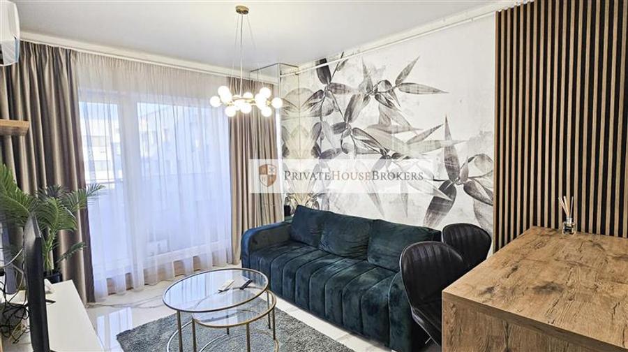 Apartament cu 2 camere semidecomandat, mobilat în Pipera