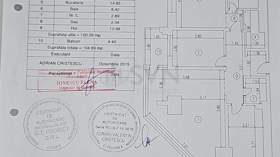 Apartament cu 3 camere decomandat, mobilat în Bucureștii Noi