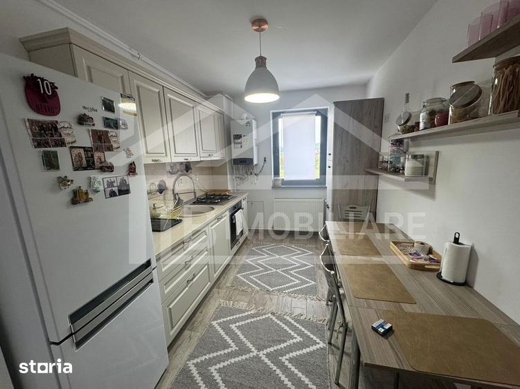 Apartament cu 2 camere, mobilat în Aleea Carpați