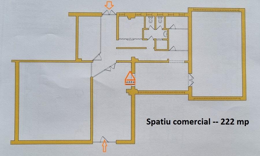 Spațiu comercial, de 222 mp, în Nicolina