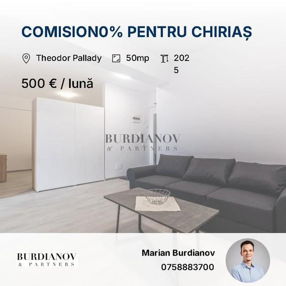 Apartament cu 2 camere în Theodor Pallady