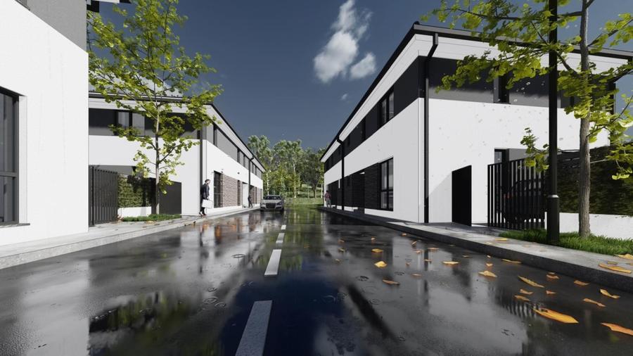 Duplex cu 4 camere cu Canalizare în Tăuți