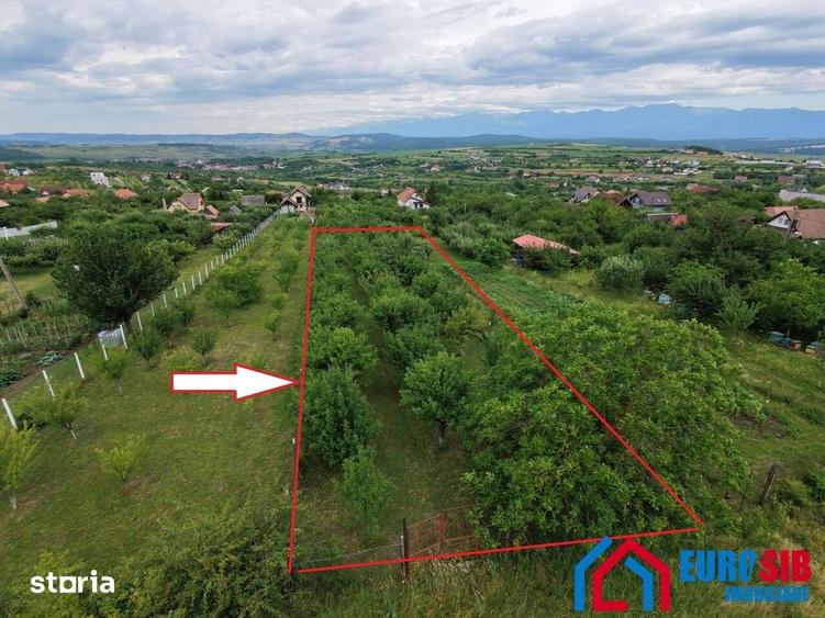Teren de 1000 mp, în Roșia