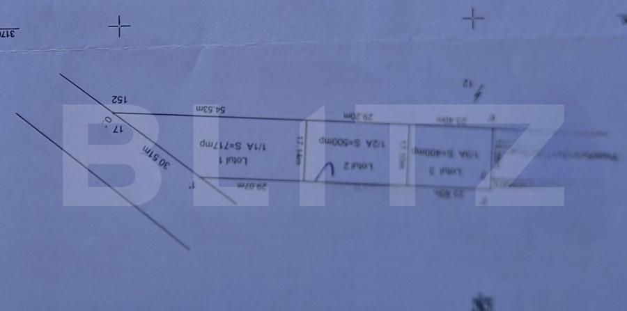 Teren Construcții extravilan de 400 mp, în Cernele