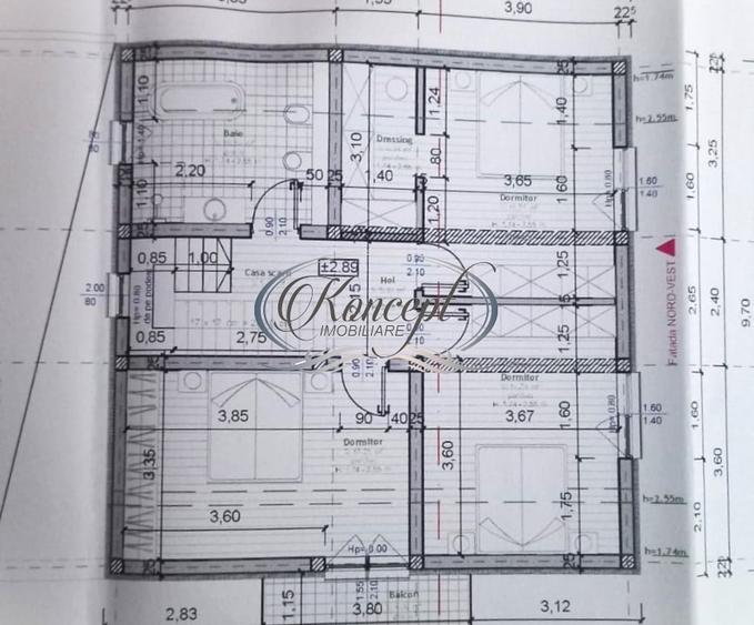 Casă individuală cu 5 camere cu Canalizare în Popești