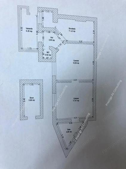 Apartament cu 2 camere în Iosefin