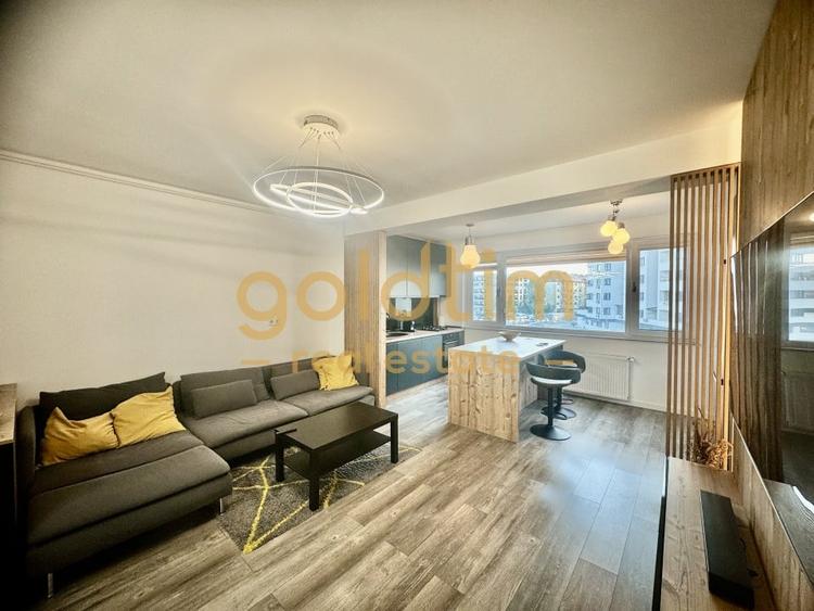 Apartament cu 2 camere semidecomandat, mobilat în Pipera