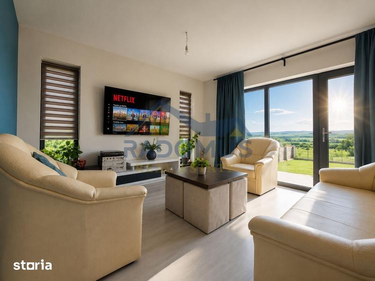 Casă cu 5 camere cu Teren 872 Mp în Bănești