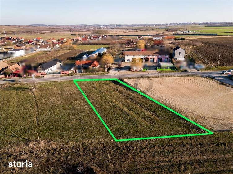 Teren de 1000 mp, în Biharia