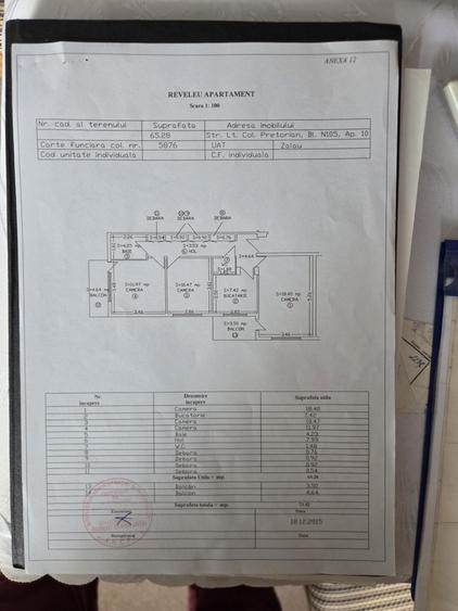 Apartament cu 3 camere decomandat în Stana
