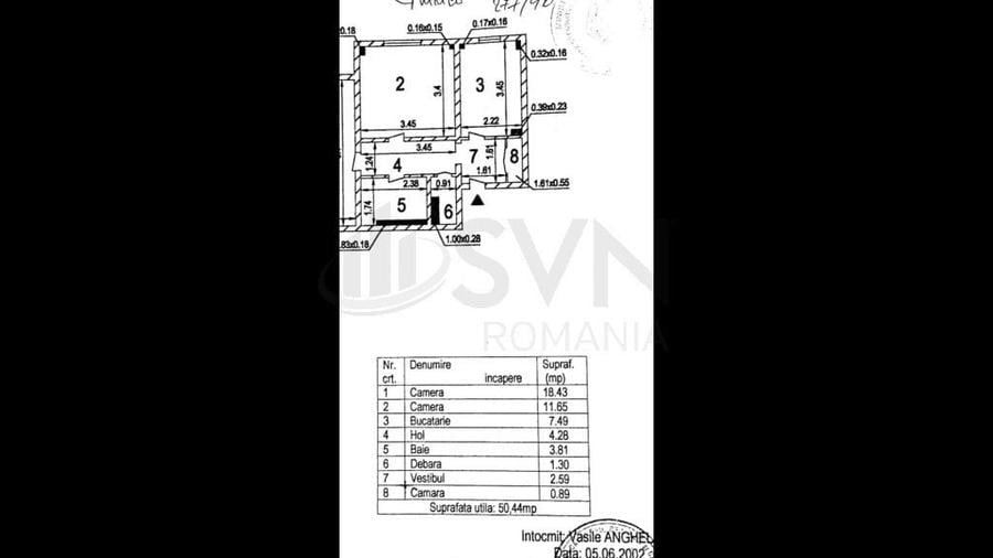 Apartament cu 2 camere decomandat în Turda