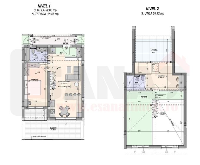 Apartament cu 27 camere decomandat în Aeroport