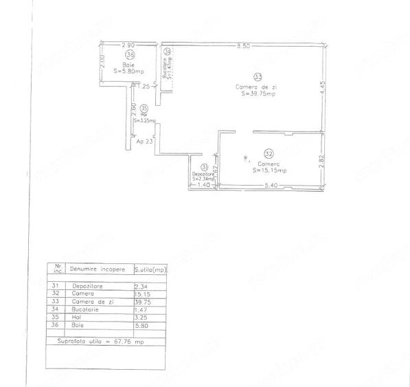 Apartament cu 2 camere semidecomandat în P-ța Unirii