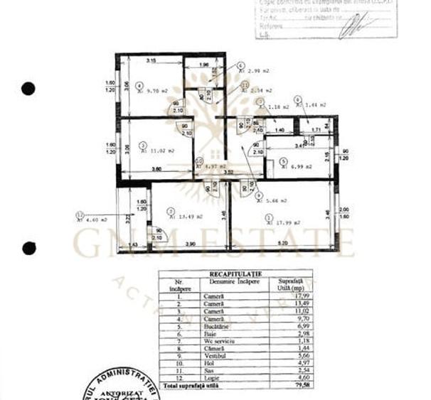 Apartament cu 4 camere decomandat în Brâncoveanu