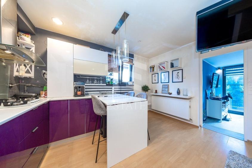 Apartament cu 2 camere semidecomandat, mobilat în Sânpetru