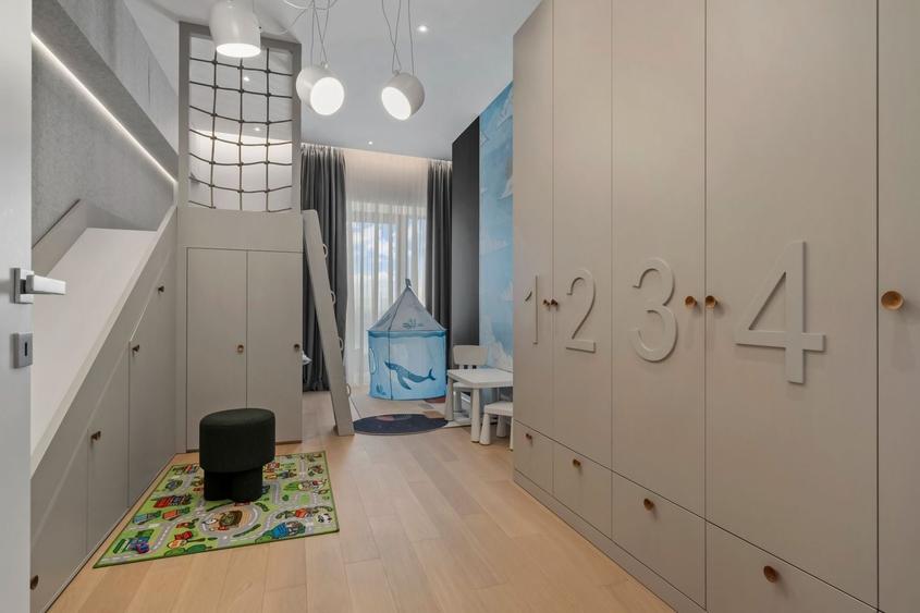 Apartament cu 5 camere decomandat, mobilat în Barbu Văcărescu