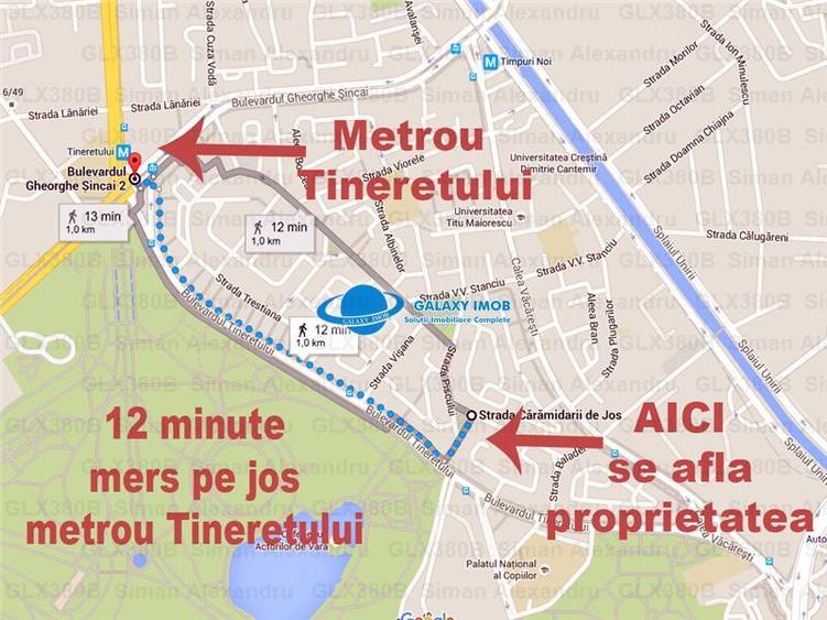 Garsonieră semidecomandată, mobilată în Tineretului
