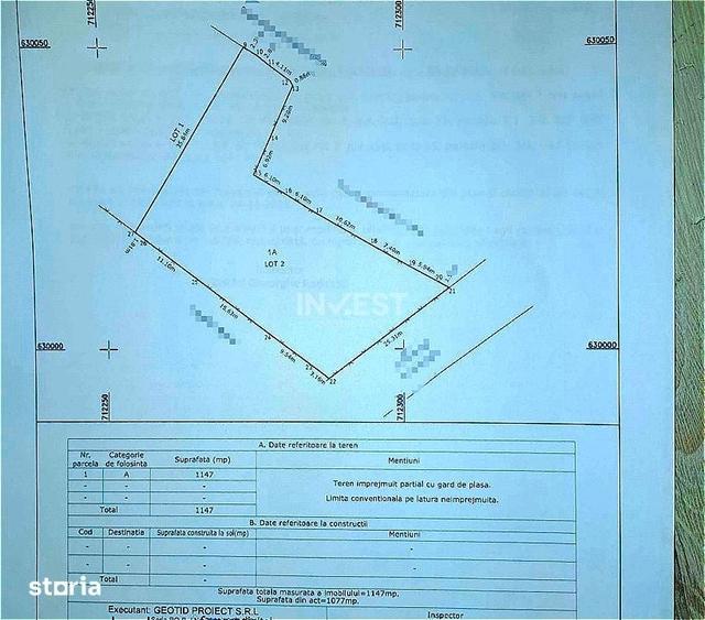 Teren de 1147 mp, în Țuțora
