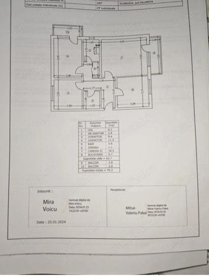 Apartament cu 3 camere decomandat în Exterior Vest