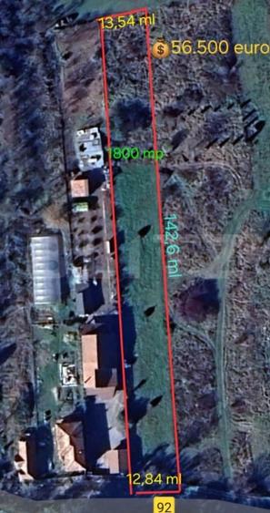 Teren Construcții intravilan de 1800 mp, în Ciurila