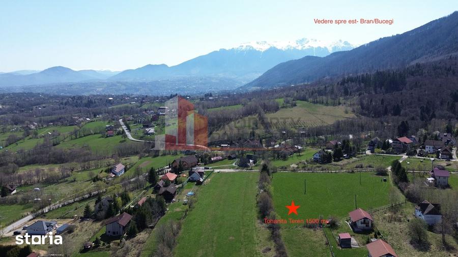 Teren de 1500 mp, în Bran