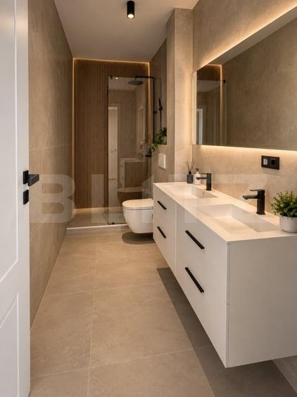 Penthouse cu 3 camere decomandat, mobilat în Central