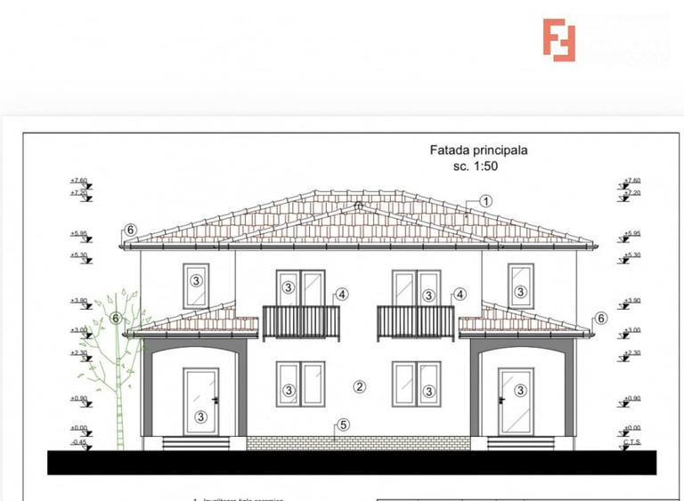 Duplex cu 4 camere cu Canalizare în Moșnița Veche