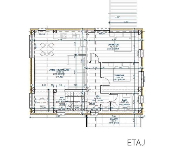 Bucium - teren 398mp, autorizatie constructie D+P+E, toate utilitatile - 2
