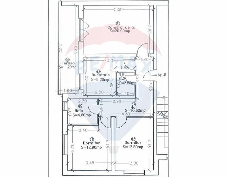 Apartament cu 3 camere decomandat în Moșnița Nouă