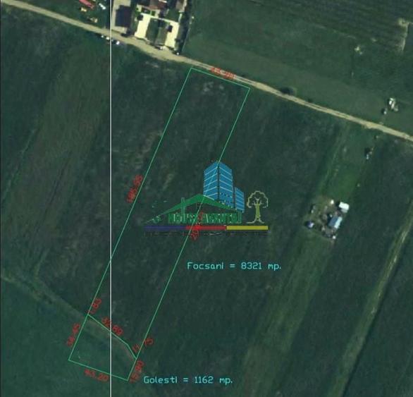 Teren de 9500 mp, în Sud
