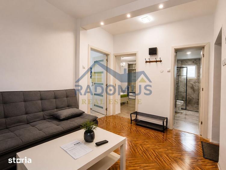 Apartament cu 3 camere, mobilat în Cantacuzino