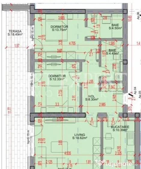 Apartament cu 3 camere decomandat în Theodor Pallady
