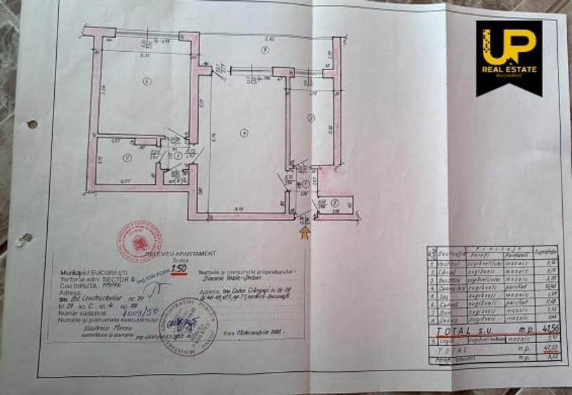 Apartament cu 2 camere semidecomandat, mobilat în Crângași