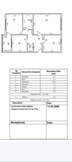 Vand apartament 3 camere decomandat - 8
