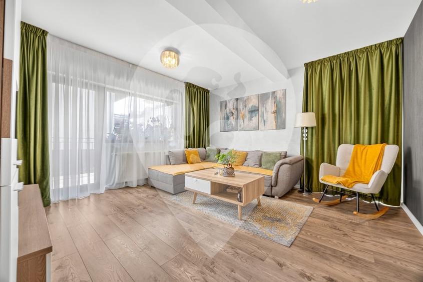 Apartament cu 2 camere decomandat, mobilat în Tractorul